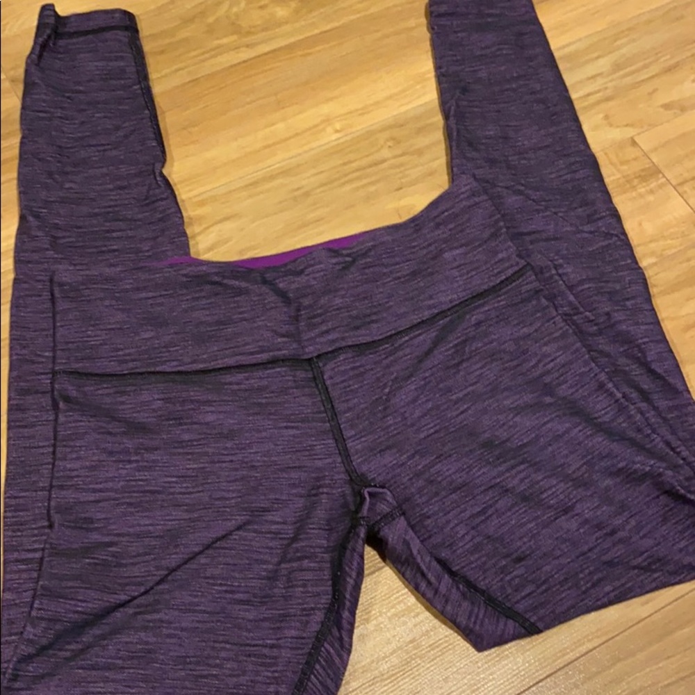 Purple pattern size 8 lululemon leggings
